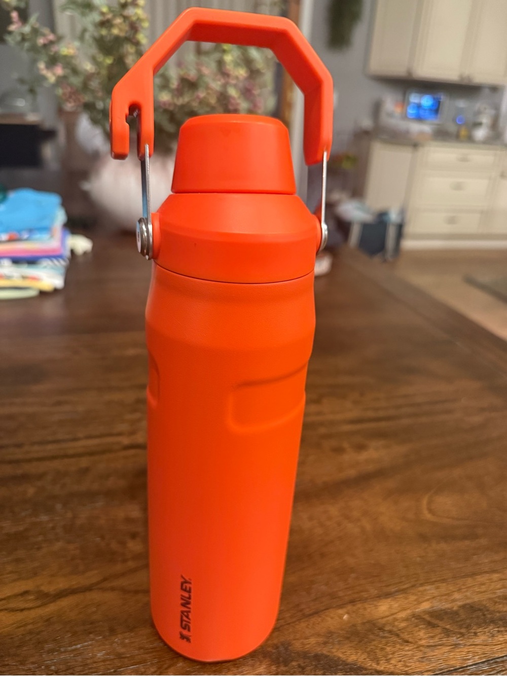 Stanley Orange Insulated Bottle with Carry Handle